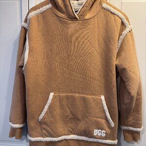 UGG Sherpa Hoodie Sz S Tan